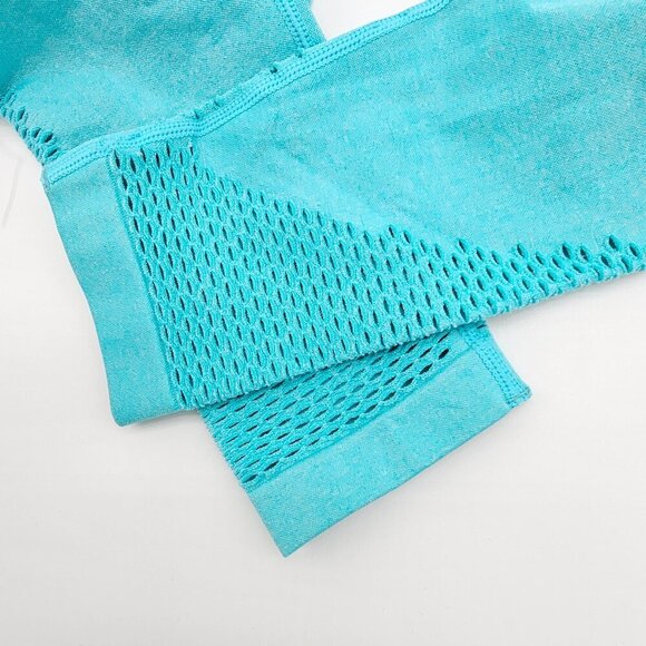 Ryderwear Seamless Staples Leggings - Aqua Marl, Size Small - Picture 8 of 13